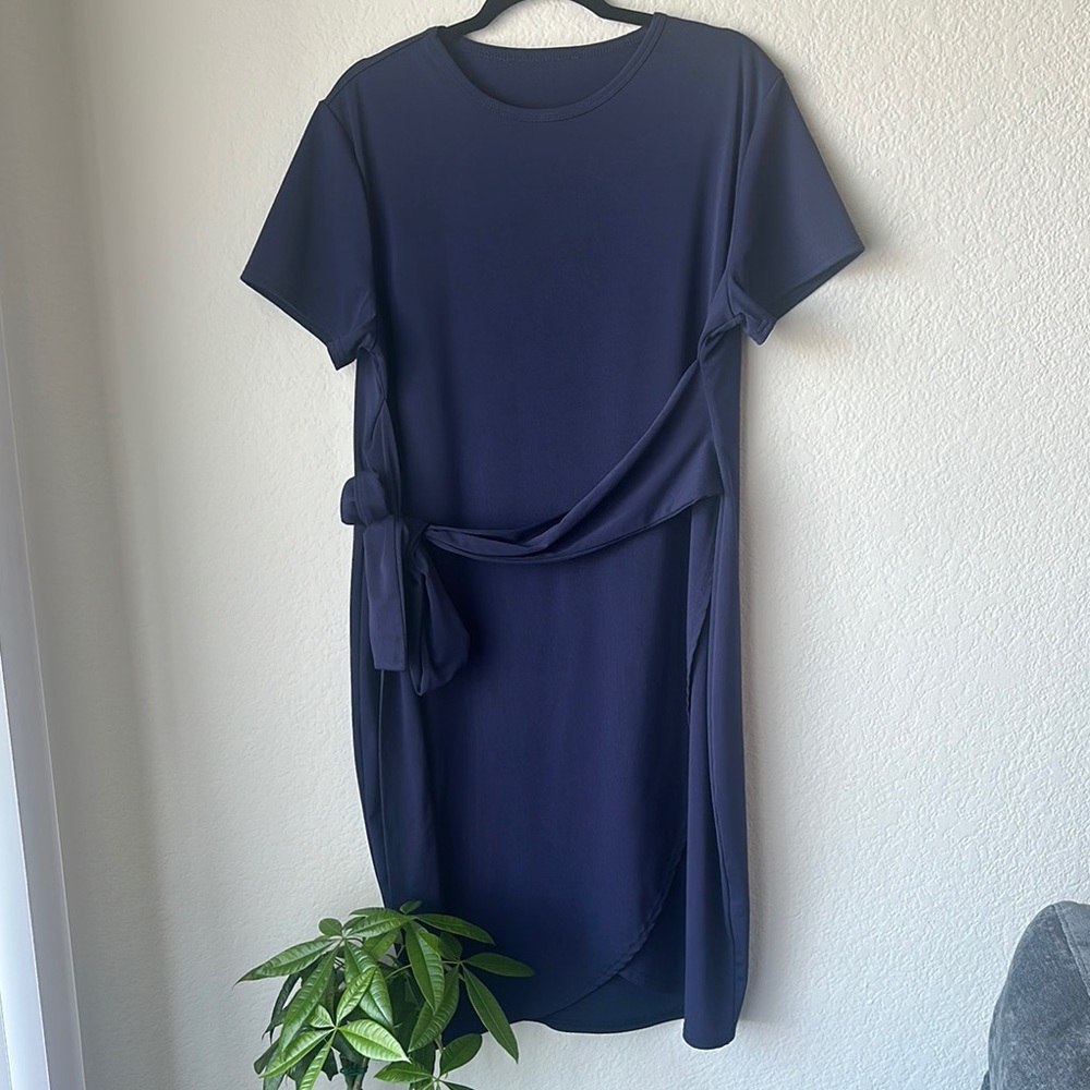 SHEIN Blue Midi Dress with Chic Appeal